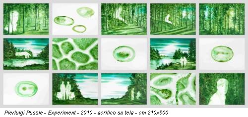 Pierluigi Pusole - Experiment - 2010 - acrilico su tela - cm 210x500