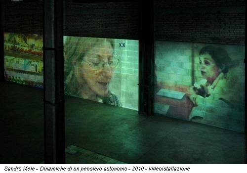 Sandro Mele - Dinamiche di un pensiero autonomo - 2010 - videoistallazione