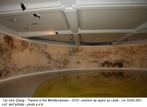 Cai Guo Qiang - Travels in the Mediterranean - 2010 - polvere da sparo su carta - cm 3200x300 - coll. dell’artista - photo a.d.b.