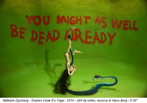 Nathalie Djurberg - Snakes know it’s Yoga - 2010 - still da video, musica di Hans Berg - 6’30’’