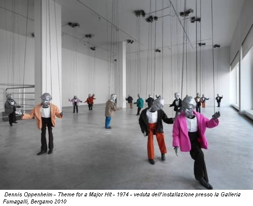 Dennis Oppenheim - Theme for a Major Hit - 1974 - veduta dell’installazione presso la Galleria Fumagalli, Bergamo 2010