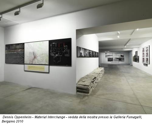 Dennis Oppenheim - Material Interchange - veduta della mostra presso la Galleria Fumagalli, Bergamo 2010