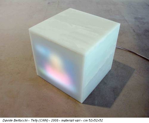 Davide Bertocchi - Telly (CNN) - 2008 - materiali vari - cm 52x52x52