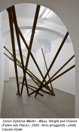 Simon Dybbroe Møller - Mass, Weight and Volume (Fallen into Place) - 2008 - ferro arrugginito - photo Claudio Abate