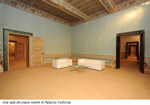 Una sala del piano nobile di Palazzo Collicola