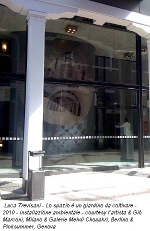Luca Trevisani - Lo spazio è un giardino da coltivare - 2010 - installazione ambientale - courtesy l’artista & Giò Marconi, Milano & Galerie Mehdi Chouakri, Berlino & Pinksummer, Genova