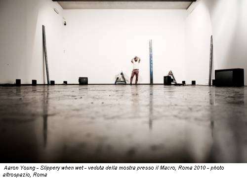 Aaron Young - Slippery when wet - veduta della mostra presso il Macro, Roma 2010 - photo altrospazio, Roma