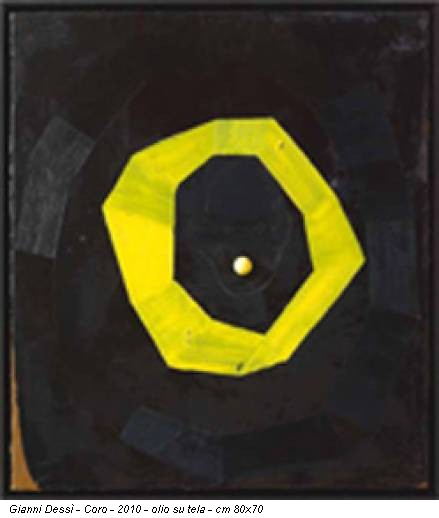 Gianni Dessì - Coro - 2010 - olio su tela - cm 80x70