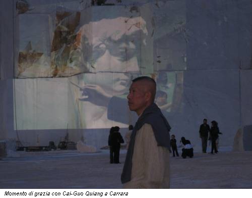 Momento di grazia con Cai-Guo Quiang a Carrara