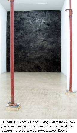Annalisa Furnari - Comuni luoghi di festa - 2010 - particolato di carbonio su parete - cm 350x450 - courtesy Ciocca arte contemporanea, Milano