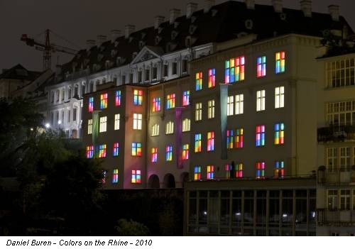 Daniel Buren - Colors on the Rhine - 2010