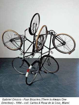 Gabriel Orozco - Four Bicycles (There Is Always One Direction) - 1994 - coll. Carlos & Rosa de la Cruz, Miami