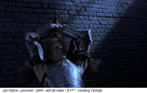 Jan Fabre - Lancelot - 2004 - still da video - 8’17’’ - courtesy l’artista
