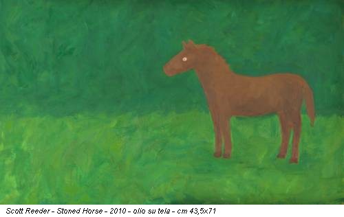 Scott Reeder - Stoned Horse - 2010 - olio su tela - cm 43,5x71