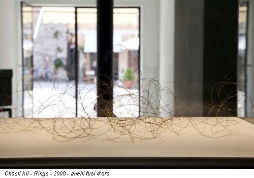 Chosil Kil - Rings - 2008 - anelli fusi d’oro