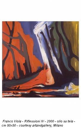Franco Viola - Riflessioni IV - 2000 - olio su tela - cm 80x80 - courtesy artandgallery, Milano