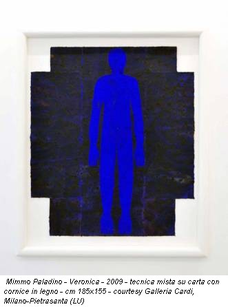 Mimmo Paladino - Veronica - 2009 - tecnica mista su carta con cornice in legno - cm 185x155 - courtesy Galleria Cardi, Milano-Pietrasanta (LU)