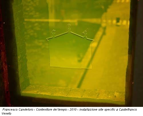 Francesco Candeloro - Contenitore del tempo - 2010 - installazione site specific a Castelfranco Veneto