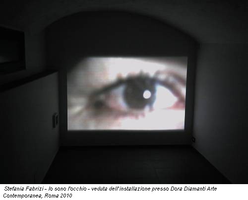 Stefania Fabrizi - Io sono l'occhio - veduta dell’installazione presso Dora Diamanti Arte Contemporanea, Roma 2010