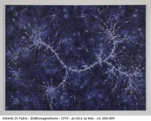 Alberto Di Fabio - Elettromagnetismo - 2010 - acrilico su tela - cm 300x400
