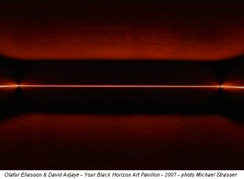 Olafur Eliasson & David Adjaye - Your Black Horizon Art Pavilion - 2007 - photo Michael Strasser