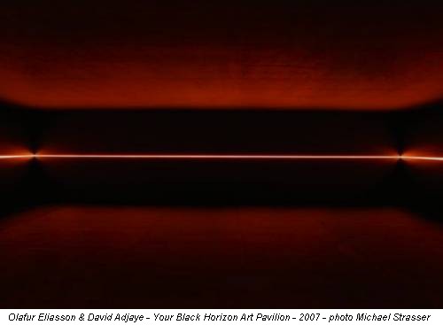 Olafur Eliasson & David Adjaye - Your Black Horizon Art Pavilion - 2007 - photo Michael Strasser