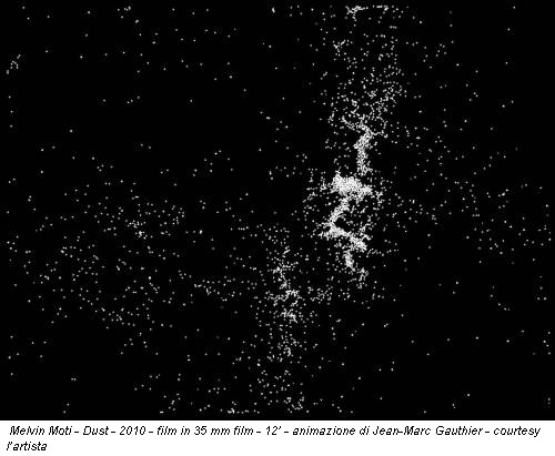 Melvin Moti - Dust - 2010 - film in 35 mm film - 12’ - animazione di Jean-Marc Gauthier - courtesy l’artista