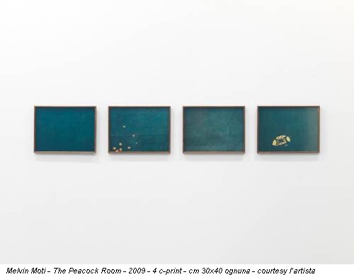 Melvin Moti - The Peacock Room - 2009 - 4 c-print - cm 30x40 ognuna - courtesy l’artista