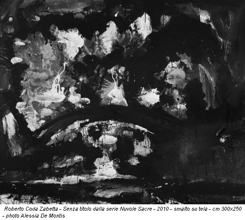 Roberto Coda Zabetta - Senza titolo dalla serie Nuvole Sacre - 2010 - smalto su tela - cm 300x250 - photo Alessia De Montis