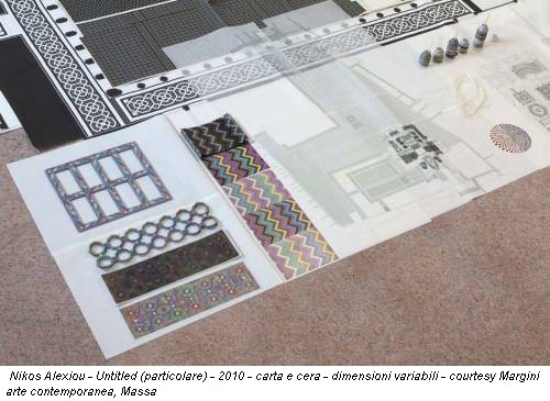 Nikos Alexiou - Untitled (particolare) - 2010 - carta e cera - dimensioni variabili - courtesy Margini arte contemporanea, Massa