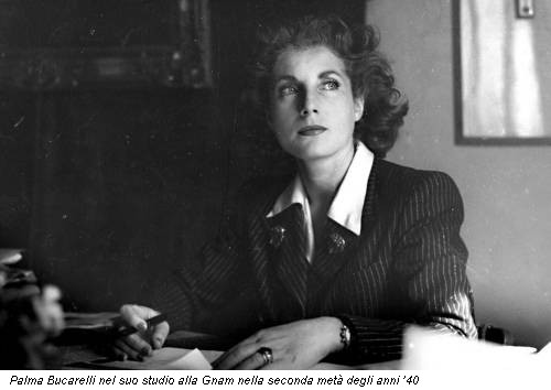 Palma Bucarelli nel suo studio alla Gnam nella seconda metà degli anni ’40