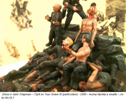 Dinos e Jake Chapman - I Spit on Your Grave III (particolare) - 2000 - resina dipinta a smalto - cm 8x14x10,1