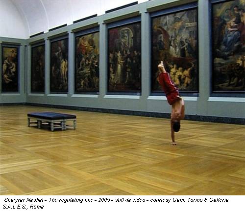 Sharyrar Nashat - The regulating line - 2005 - still da video - courtesy Gam, Torino & Galleria S.A.L.E.S., Roma