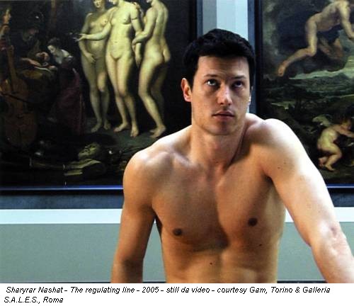 Sharyrar Nashat - The regulating line - 2005 - still da video - courtesy Gam, Torino & Galleria S.A.L.E.S., Roma