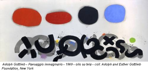 Adolph Gottlieb - Paesaggio immaginario - 1969 - olio su tela - coll. Adolph and Esther Gottlieb Foundation, New York