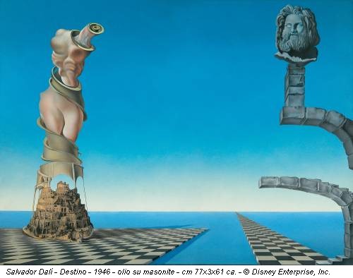 Salvador Dalí - Destino - 1946 - olio su masonite - cm 77x3x61 ca. - © Disney Enterprise, Inc.