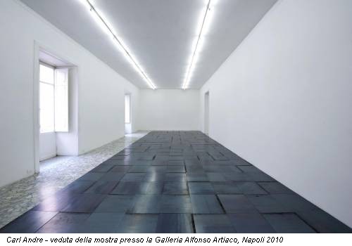 Carl Andre - veduta della mostra presso la Galleria Alfonso Artiaco, Napoli 2010