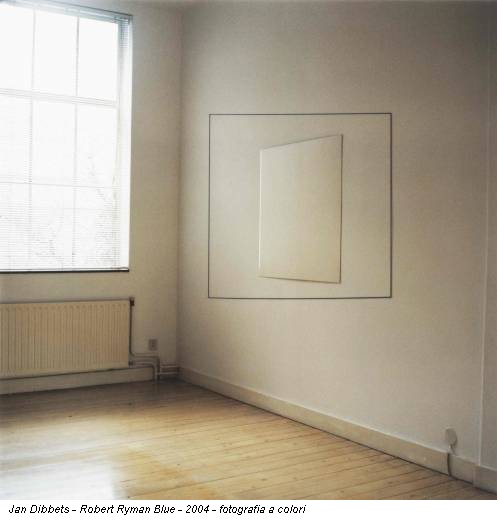 Jan Dibbets - Robert Ryman Blue - 2004 - fotografia a colori