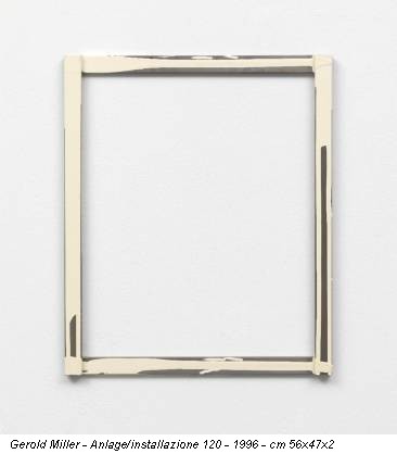 Gerold Miller - Anlage/installazione 120 - 1996 - cm 56x47x2