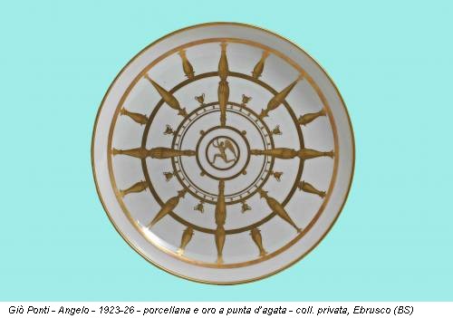 Giò Ponti - Angelo - 1923-26 - porcellana e oro a punta d’agata - coll. privata, Ebrusco (BS)
