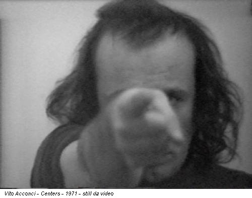 Vito Acconci - Centers - 1971 - still da video