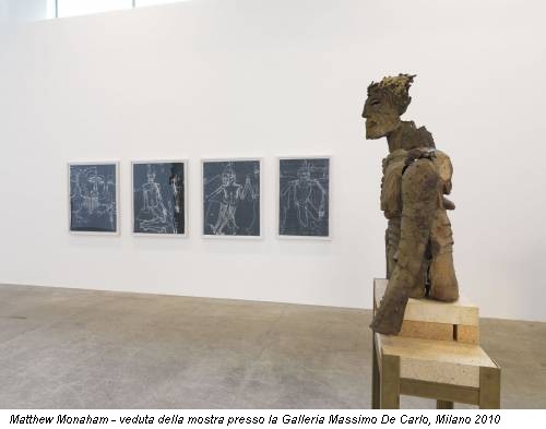 Matthew Monaham - veduta della mostra presso la Galleria Massimo De Carlo, Milano 2010