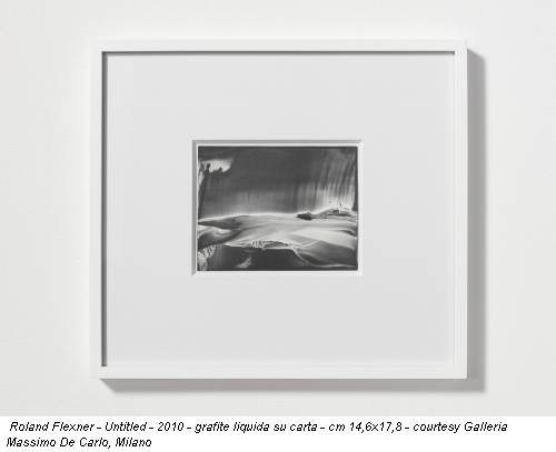 Roland Flexner - Untitled - 2010 - grafite liquida su carta - cm 14,6x17,8 - courtesy Galleria Massimo De Carlo, Milano