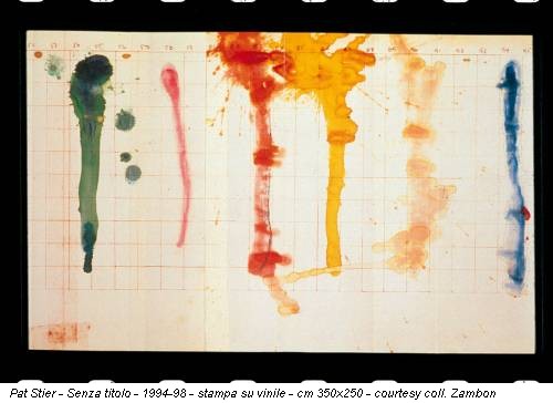 Pat Stier - Senza titolo - 1994-98 - stampa su vinile - cm 350x250 - courtesy coll. Zambon