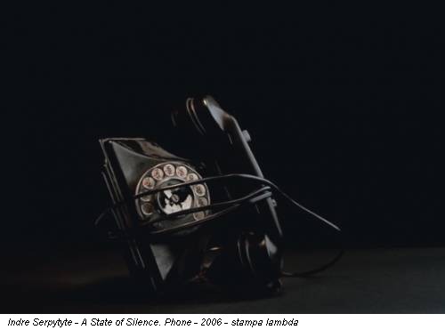 Indre Serpytyte - A State of Silence. Phone - 2006 - stampa lambda