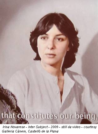 Irina Novarese - Inter Subject - 2009 - still da video - courtesy Galleria Cànem, Castelló de la Plana