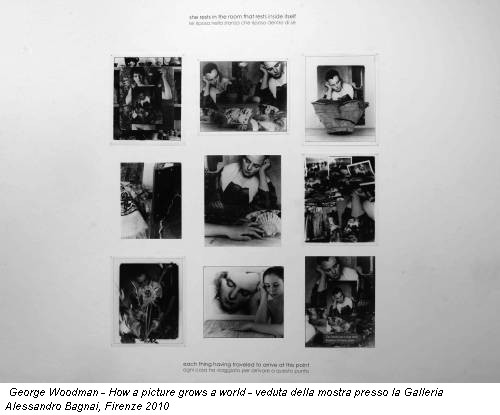 George Woodman - How a picture grows a world - veduta della mostra presso la Galleria Alessandro Bagnai, Firenze 2010