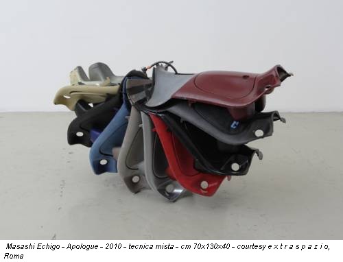 Masashi Echigo - Apologue - 2010 - tecnica mista - cm 70x130x40 - courtesy e x t r a s p a z i o, Roma