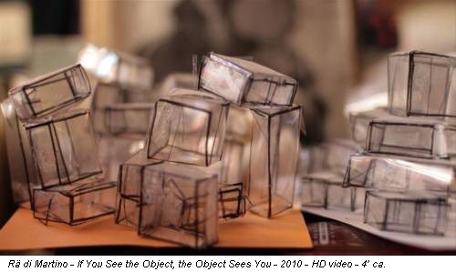 Rä di Martino - If You See the Object, the Object Sees You - 2010 - HD video - 4’ ca.