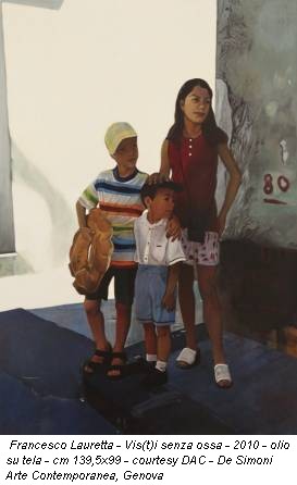 Francesco Lauretta - Vis(t)i senza ossa - 2010 - olio su tela - cm 139,5x99 - courtesy DAC - De Simoni Arte Contemporanea, Genova